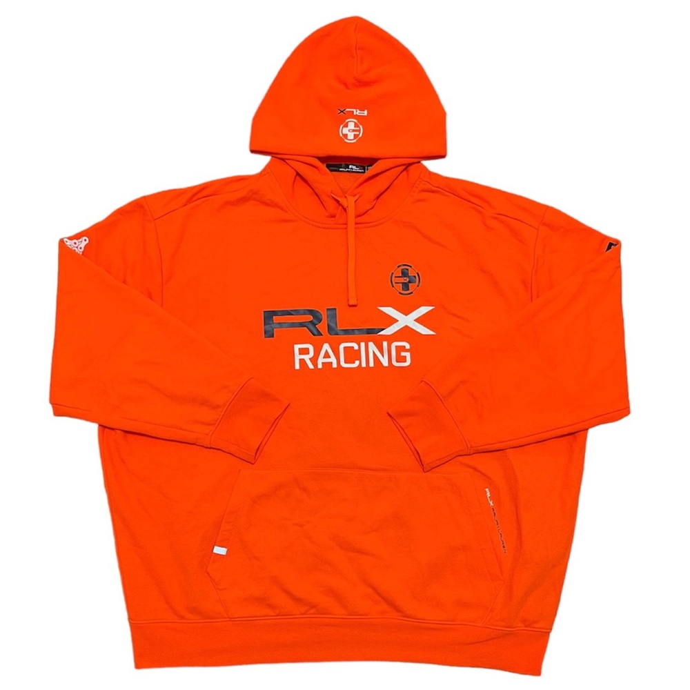 RALPH LAUREN RLX RACING HOODIE MEN’S 3XB PULLOVER ORANGE COLORADO TRAIL